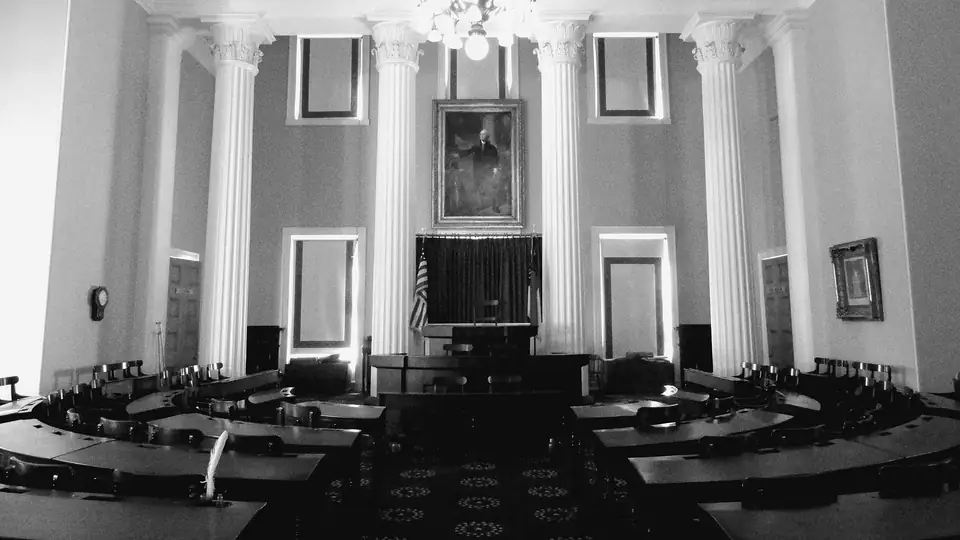 Old House of Representatives chamber in the North Carolina State Capitol
